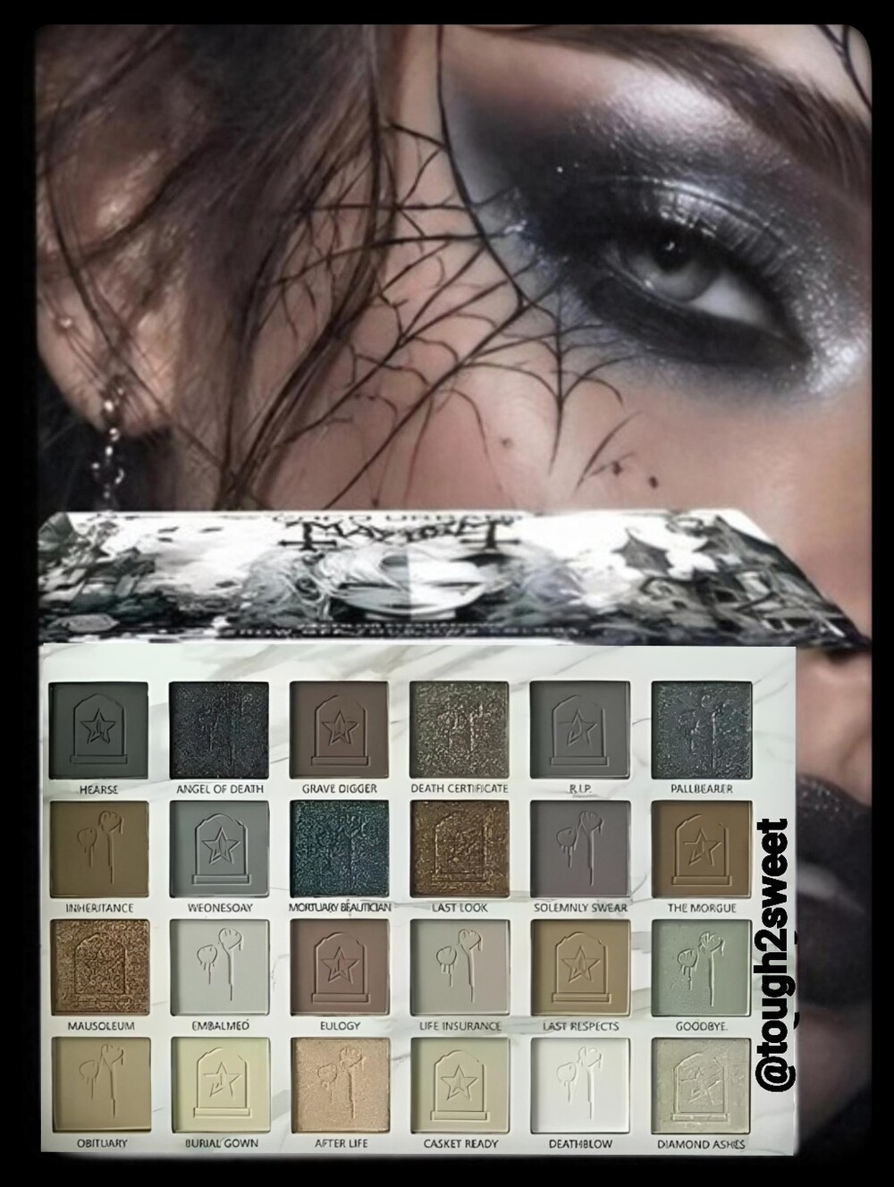 🆕$ FIRM🌹VAMPIRE DIARIES GOTHIC MAYHEM 24 COLOR HIGH PIGMENT EYESHADOW PALETTE